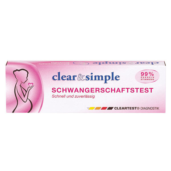 Produktbild Clear & Simple Midstream hCG Schwangerschaftstest