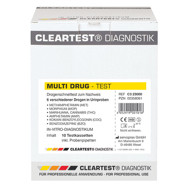 Produktbild Cleartest® Multi Drug Methamphetamin, 5 Stück