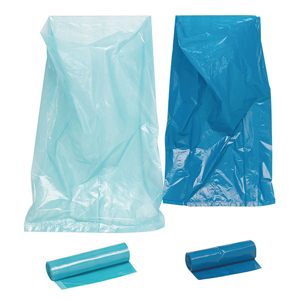 Produktbild Müllsäcke aus reißfester Folie, blau,120 Liter, 250 Stück