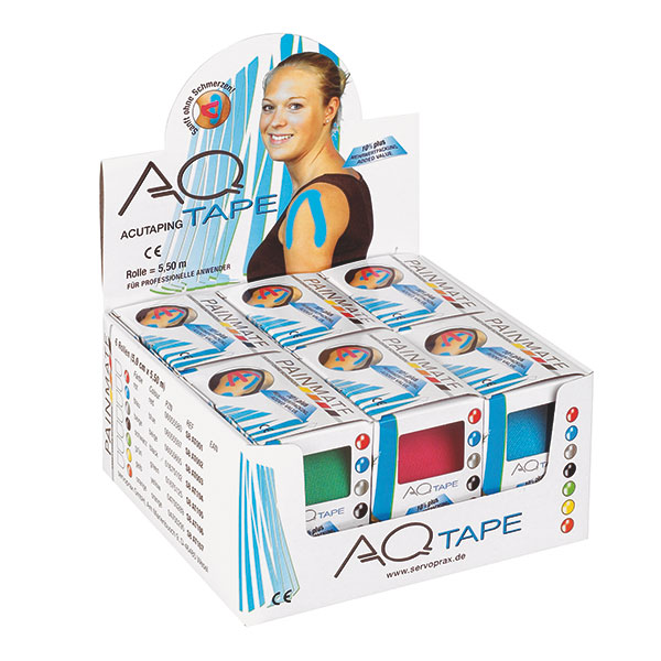 Produktbild AQ-Tape Kinesiologie, 5 cm x 5,5 m, schwarz