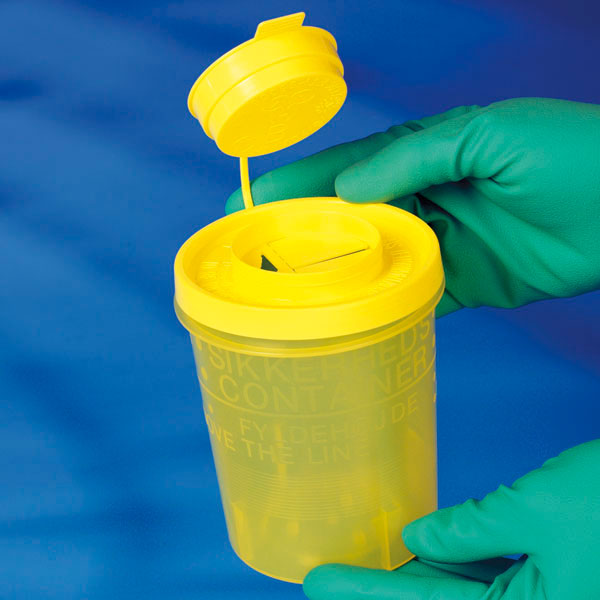 Produktbild Kanülenabwurfbehälter Servobox Kleinmodell 500 ml, mit UN-Zulassung, 100 Stück