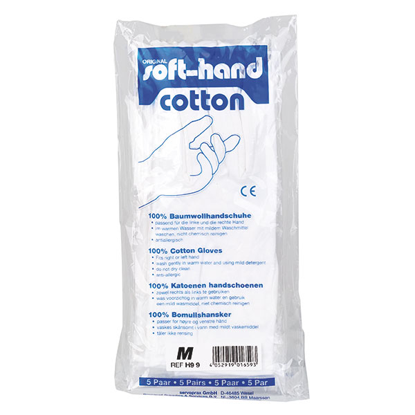 Produktbild Soft-Hand Cotton Zwirnhandschuhe, Größe 12, 5 Paar