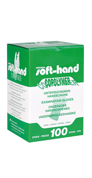 Produktbild Soft-Hand Copolymer Handschuhe, einzeln, steril, Größe L, 100 Stück