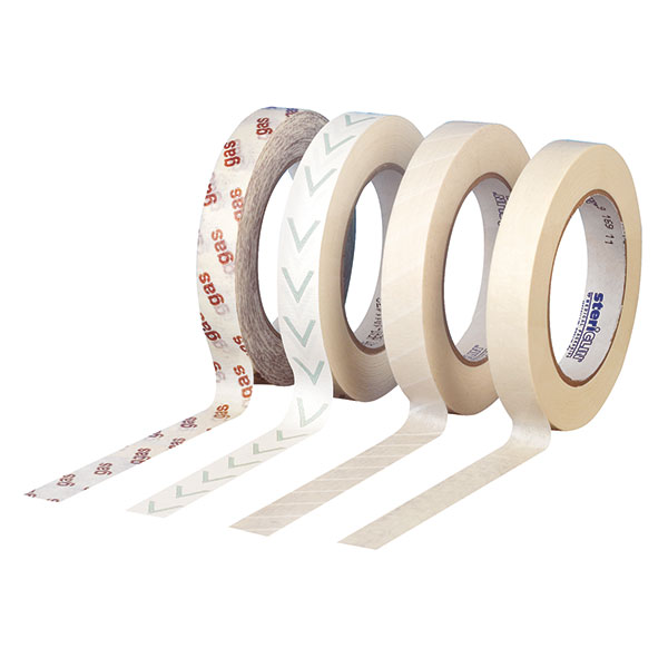 Produktbild Sterilisations-Klebeband mit Dampf-Indikator, 19 mm x 50 m