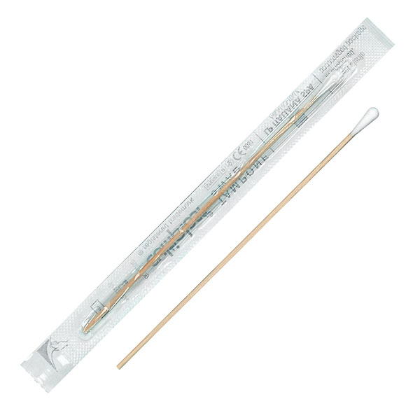 Produktbild Holzwatteträger Ø 4,0 mm, steril, Länge 150 mm, 1000 Stück