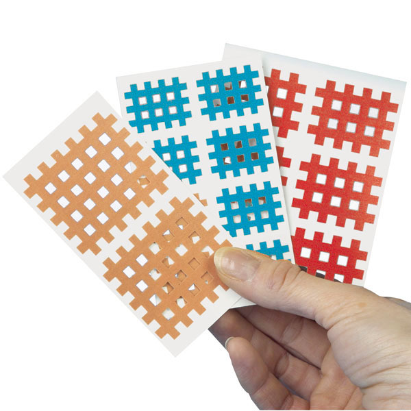 Produktbild AQ-Strip Kinesio Gittertape Größe C, 20x 2 Strips, hautfarben
