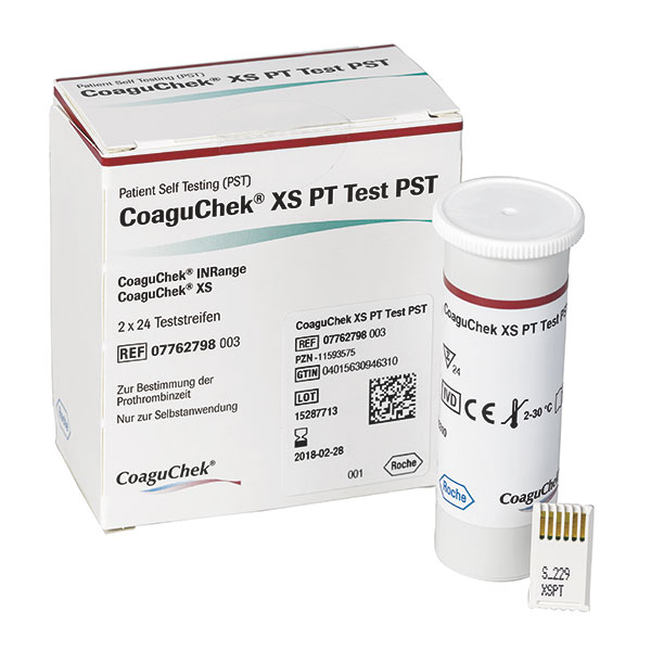 Produktbild Teststreifen CoaguChek® XS PT Test PST, 2x 24 Stück