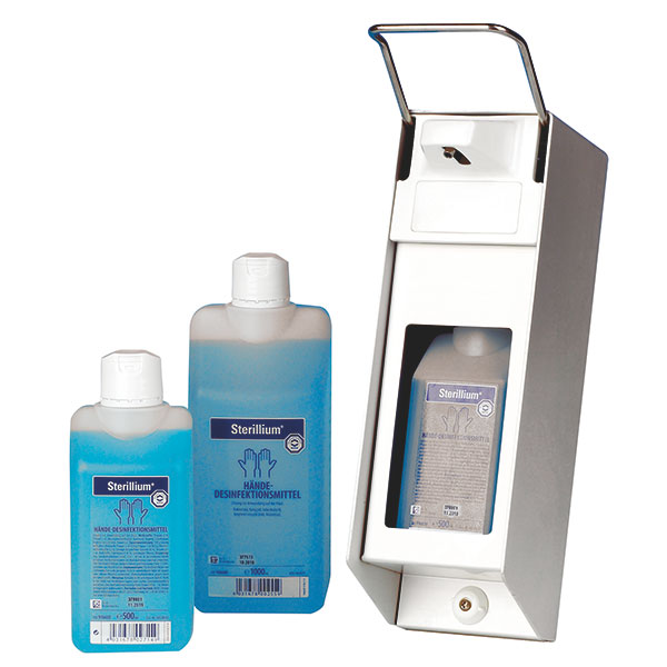 Produktbild Seifen & Desinfektionsmittelspender, Aluminium, 1000 ml