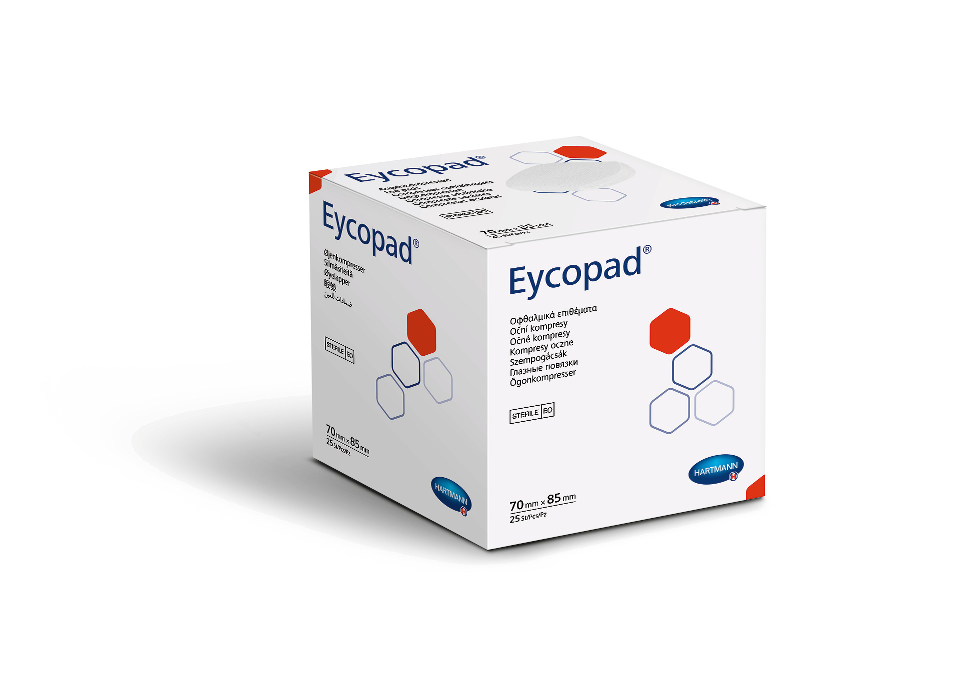 Produktbild Eycopad Augenkompresse unsteril, 56 x 70 mm, 50 Stück