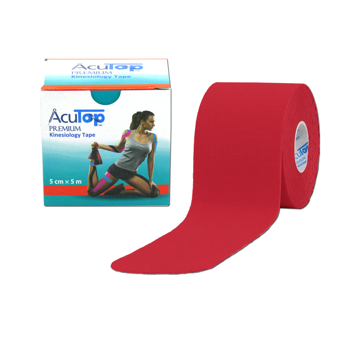 Produktbild AcuTop® Premium Kinesiology Tape (KoreaTape), 5 cm x 5 m, rot