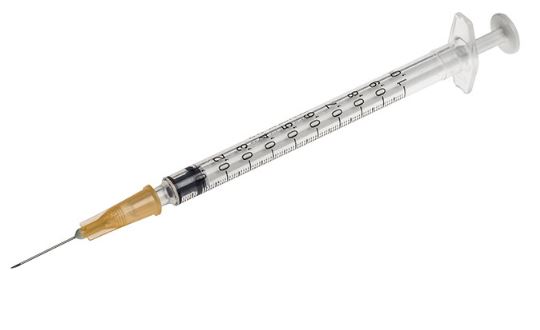 Produktbild BD Tuberkulinspritze Plastipak 1 ml mit Kanüle, 0,50 x 16 mm, 120 Stück