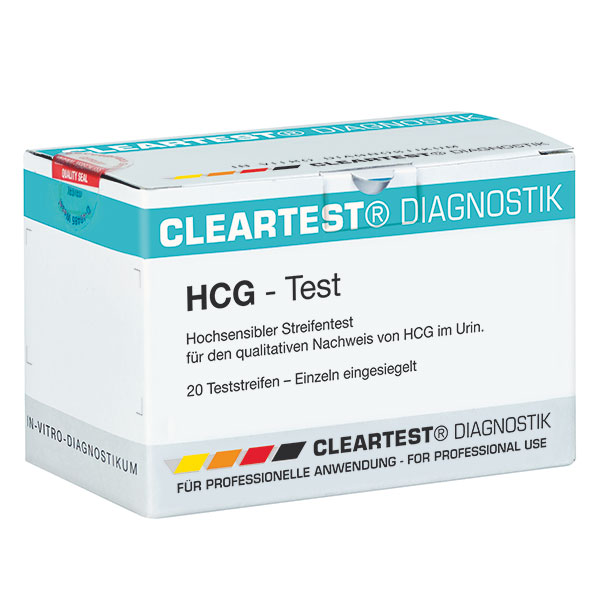 Produktbild Schwangerschafts-Teststreifen Cleartest HCG, 20 Teststreifen