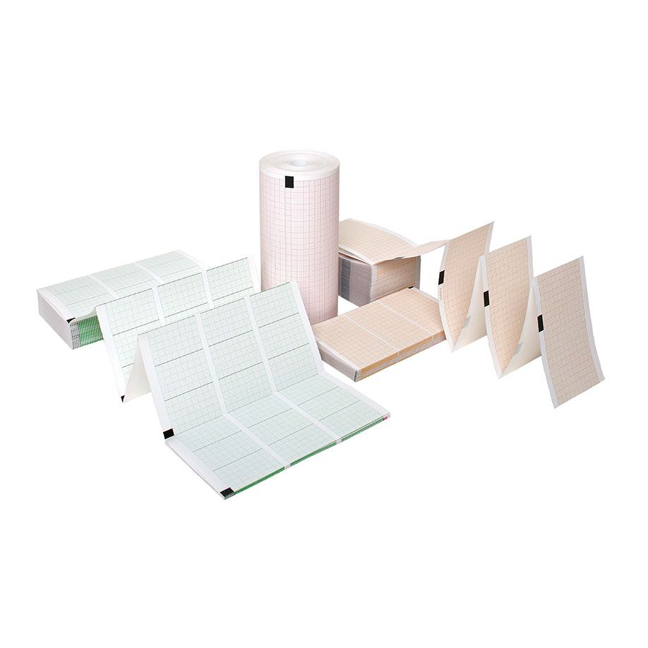 Produktbild Schiller EKG-Faltpapier Cardiovit AT-102, 210 x 280 mm, 10 Faltbücher