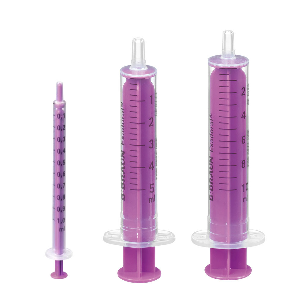Produktbild Exadoral® Einmalspritze 1 ml - 2-teilig mit oralem Ansatz, 100 Stück