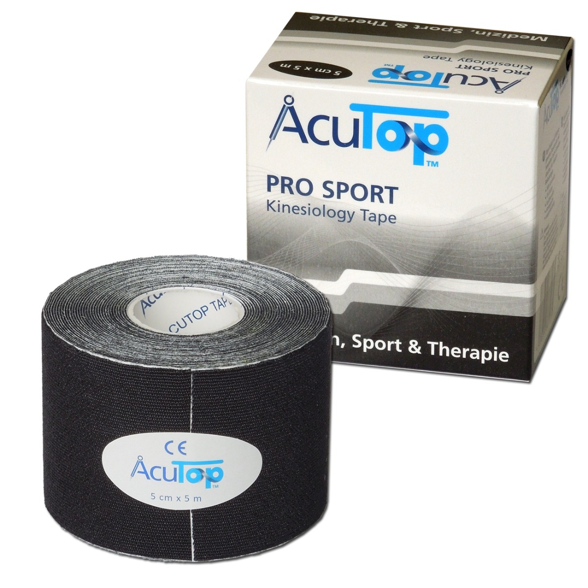 Produktbild AcuTop® Pro Sport Kinesiology Tape, 5 cm x 5 m, schwarz