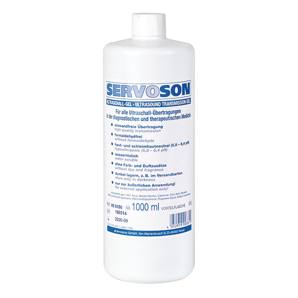 Produktbild Ultraschallgel Servoson in Dispenserflasche, 1 Liter