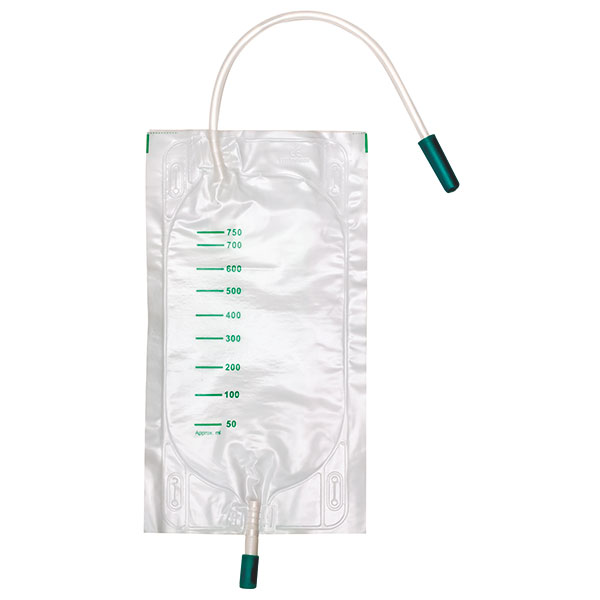 Produktbild DCT Urin Beinbeutel unsteril 750 ml mit Schlauch, seitl. Einlass, 10 Stück