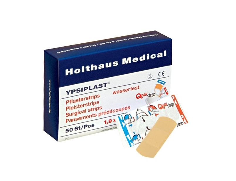 Produktbild YPSIPLAST Pflasterstrips 1,9 x 7,2 cm, wasserfest, 50 Stück
