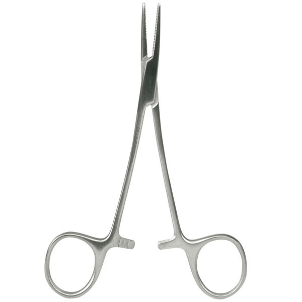 Produktbild Mosquitoklemme, gebogen, gerieftes Maul, 12 cm