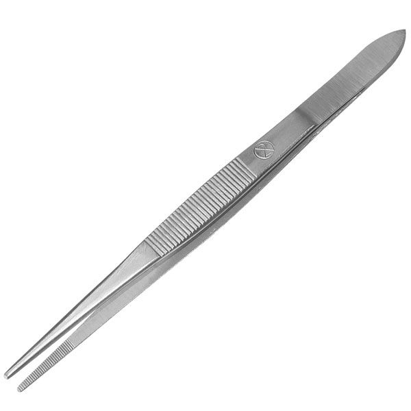 Produktbild Anatomische Irispinzette aus Metall, 10 cm, fein, gerade, 25 Stück