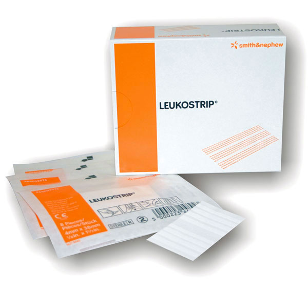 Produktbild Wundnahtstreifen Leukostrip  6,4 mm x 76 mm, 10 x 3  Stück