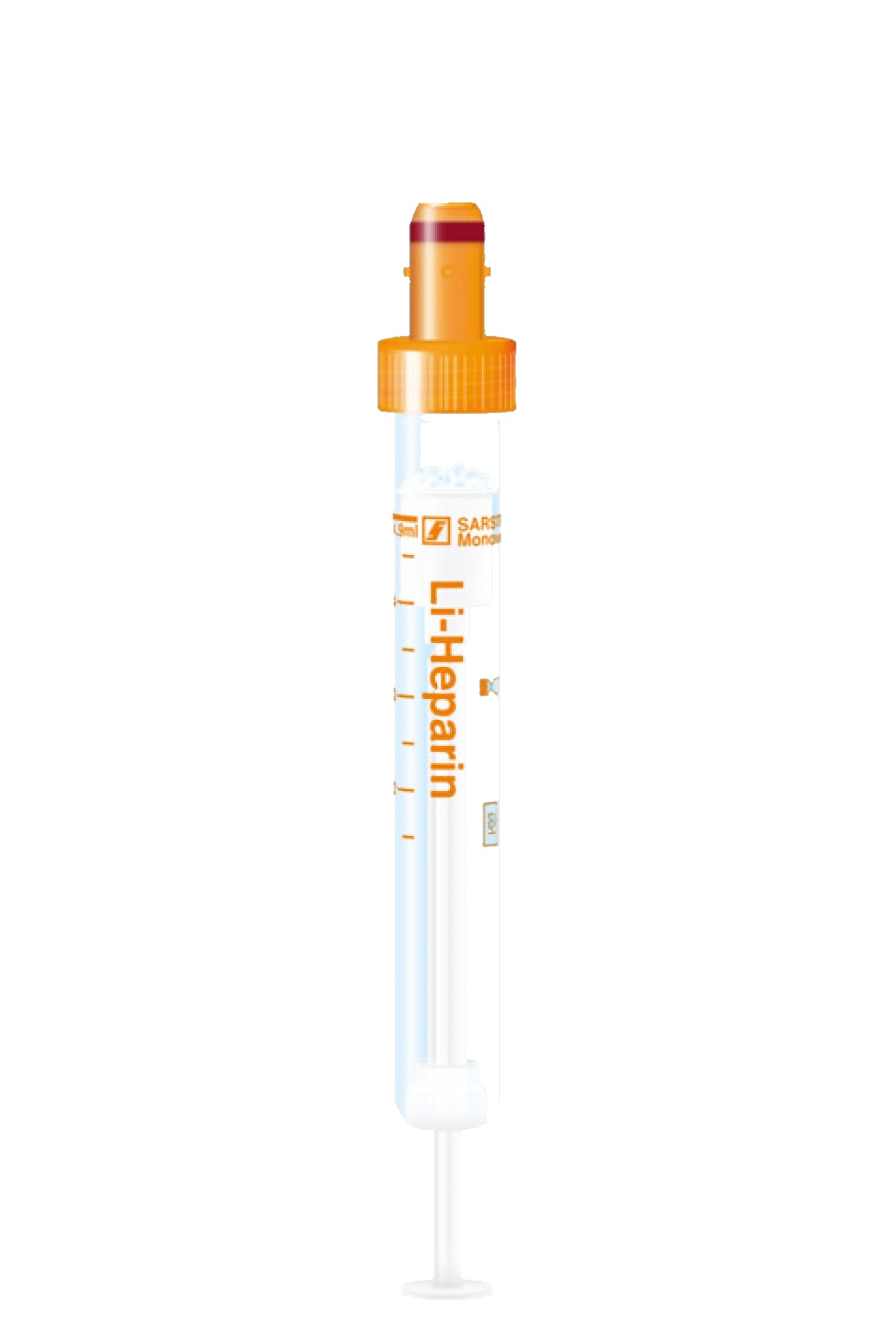 Produktbild S-Monovette®, Lithium- Heparin, 4,9 ml, 90 x 13 mm, Kunststoffetikett