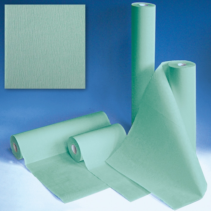 Produktbild Sterilisierpapier Premier gekreppt, grün, 50 cm x 100 m, 2 Rollen