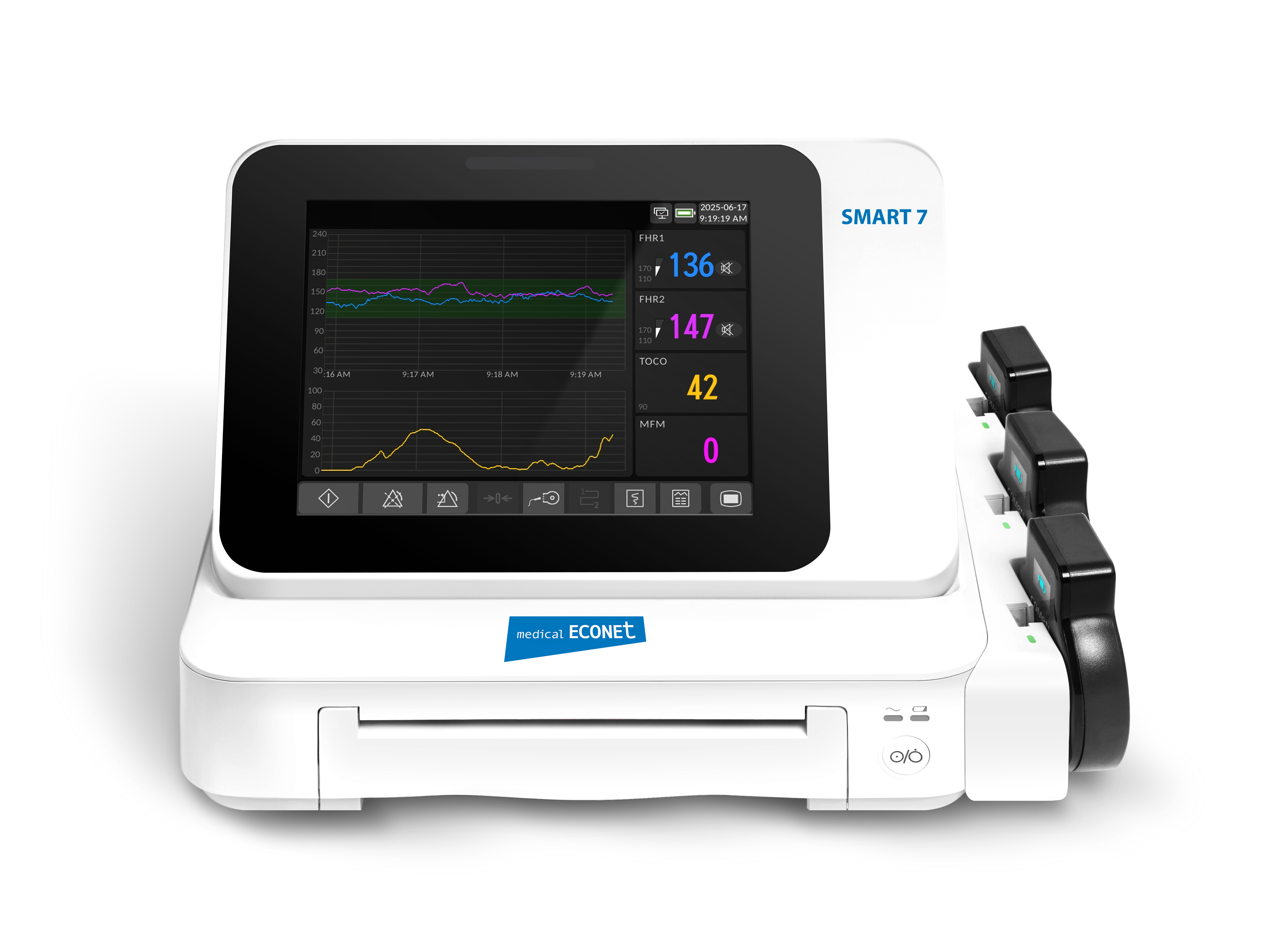 Produktbild Medical Econet Zwillings Fetalmonitor Smart 7 mit 8" LCD