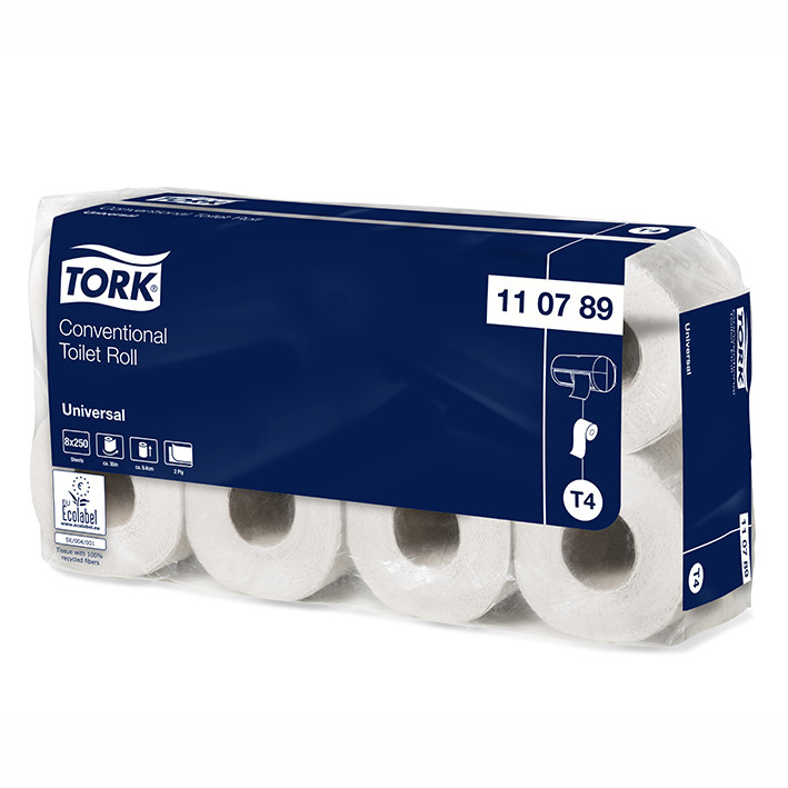 Produktbild Toilettenpapier Tork® Universal, 2-lagig, 64 Rollen á 250 Blatt