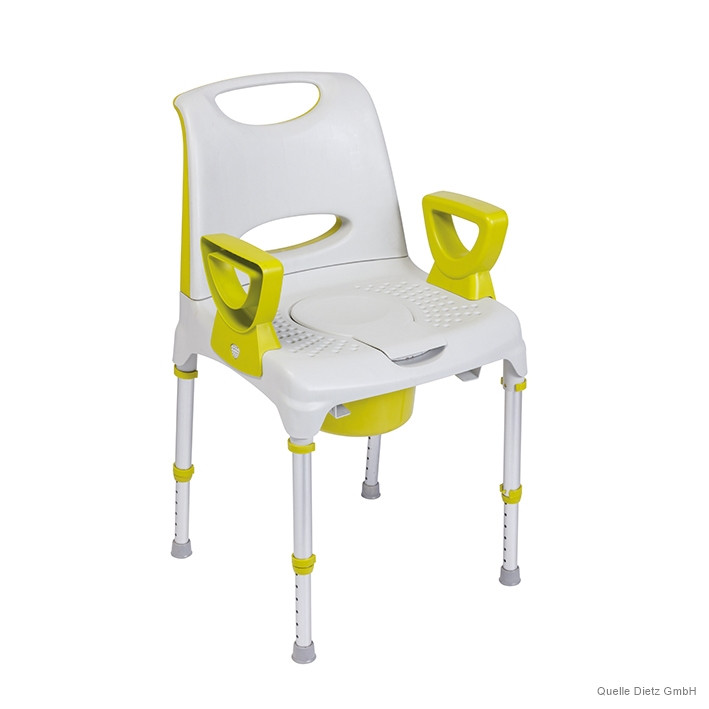 Produktbild Dusch- und Toilettenstuhl AQ-TICA mit großer Rückenlehne