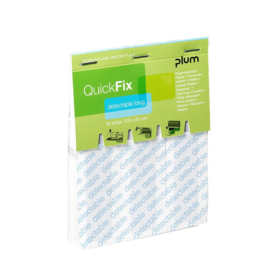 Produktbild Plum QuickFix Detectable long Refill Pflaster, 12 x 2 cm, 30 Stück