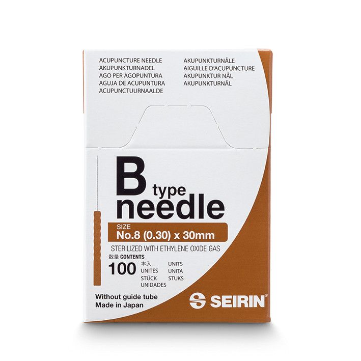 Produktbild Akupunkturnadeln Seirin, Typ B 0,30 mm x 30 mm, 100 Stück, braun