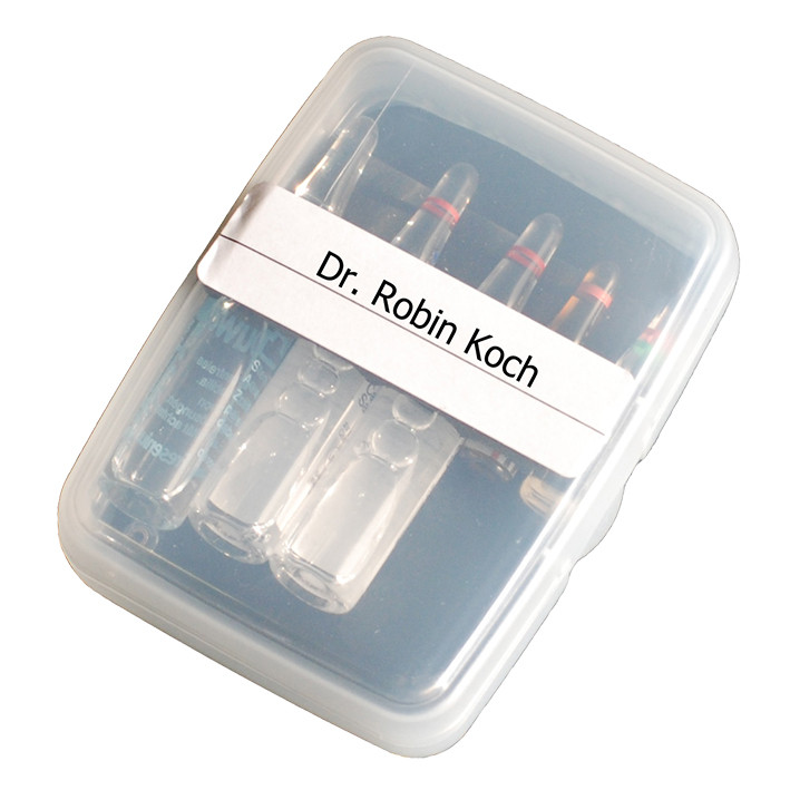 Produktbild BTM-Box Taschenampullarium mit 5 Steckplätzen, transparent
