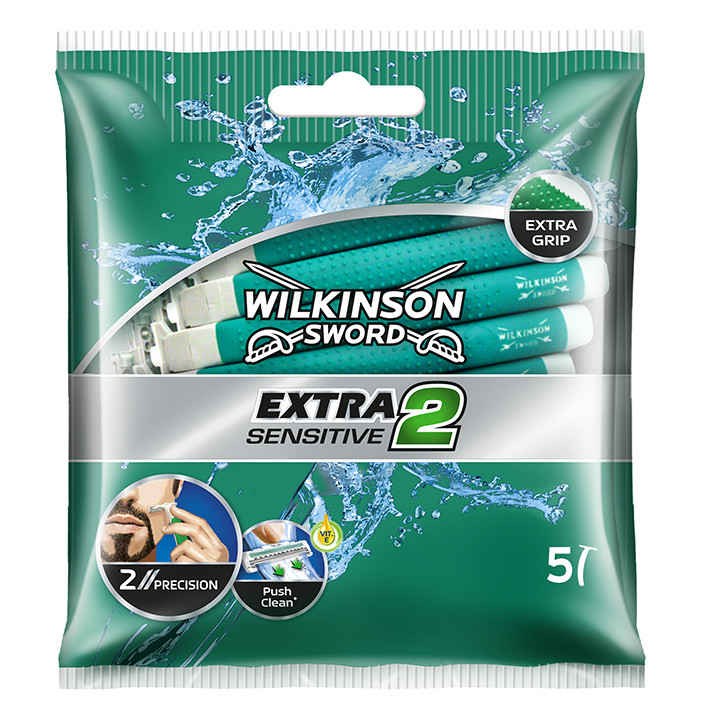 Produktbild Wilkinson Einmal-Rasierer Extra 2 Sensitive Typ 2770A, 5 Stück