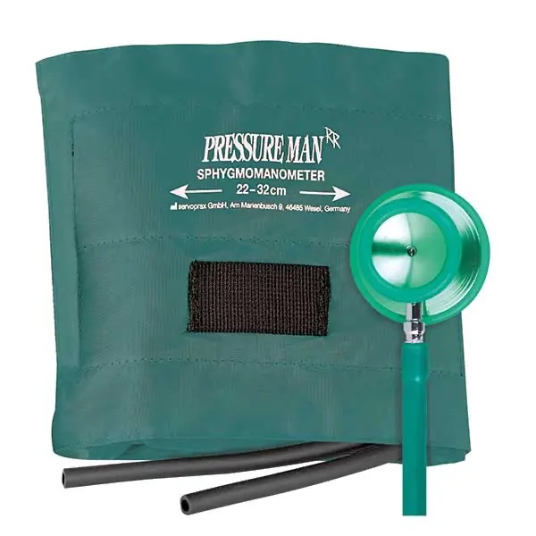 Blutdruckmessgerät Pressure Man ll Set mit Stethoskop, grün Produktbild Blutdruckmessgerät Pressure Man ll Set mit Stethoskop, grün