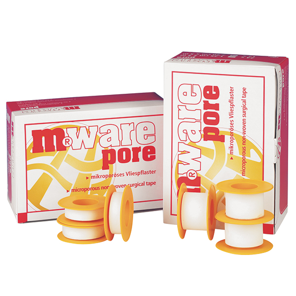 m.ware pore Fixierpflaster, 2,5 cm x 5 m, 12 Stück Produktbild m.ware pore Fixierpflaster, 2,5 cm x 5 m, 12 Stück