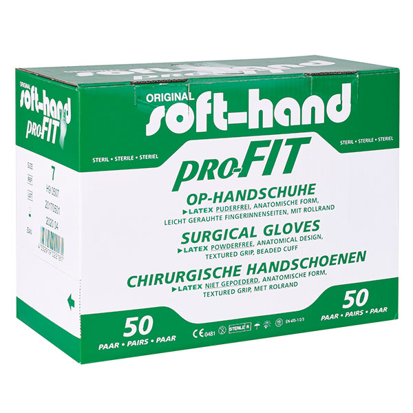 Soft-Hand Latex OP Handschuhe, puderfrei, Größe 6 1/2, 50 Paar Produktbild Soft-Hand Latex OP Handschuhe, puderfrei, Größe 6 1/2, 50 Paar
