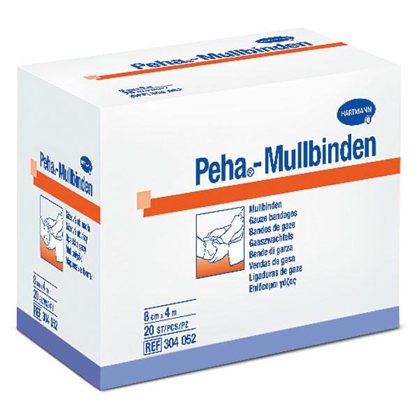 Peha-Mullbinden, 10cm x 4m Produktbild Peha-Mullbinden, 10cm x 4m