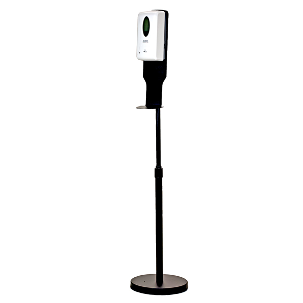Seifen- und Desinfektionsmittelspender kontaktlos, inkl. Sensor und Teleskopständer, 1000 ml Produktbild Seifen- und Desinfektionsmittelspender kontaktlos, inkl. Sensor und Teleskopständer, 1000 ml