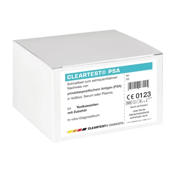 Cleartest® PSA Prostata Schnelltest, 10 Stück Produktbild Cleartest® PSA Prostata Schnelltest, 10 Stück