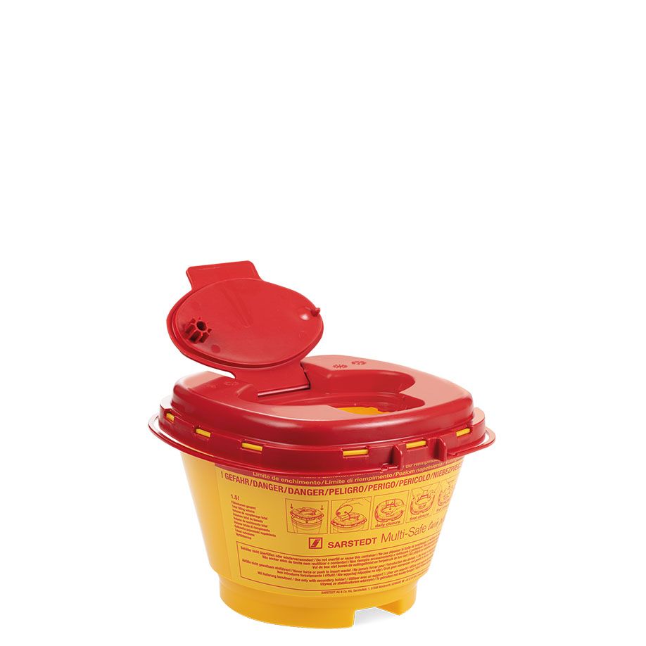 Kanülenabwurfbehälter Multi-Safe twin plus, 1500 ml Produktbild Kanülenabwurfbehälter Multi-Safe twin plus, 1500 ml