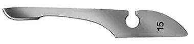 Bayha Skalpellklingen Fig. 15, 12x12 Stück Produktbild Bayha Skalpellklingen Fig. 15, 12x12 Stück