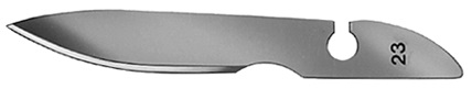 Bayha Skalpellklingen Fig. 23, 12x12 Stück Produktbild Bayha Skalpellklingen Fig. 23, 12x12 Stück