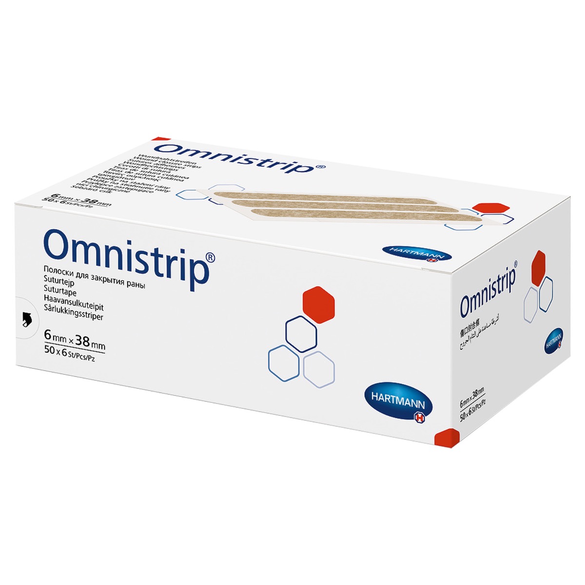 Klebende Fixierung Omnistrip Wundnahtstreifen 6 x 38 mm, 300 Stück Produktbild Klebende Fixierung Omnistrip Wundnahtstreifen 6 x 38 mm, 300 Stück