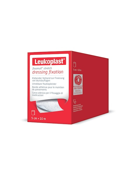 Leukoplast Fixomull® stretch Klebevlies, 10 cm x 10 m Produktbild Leukoplast Fixomull® stretch Klebevlies, 10 cm x 10 m
