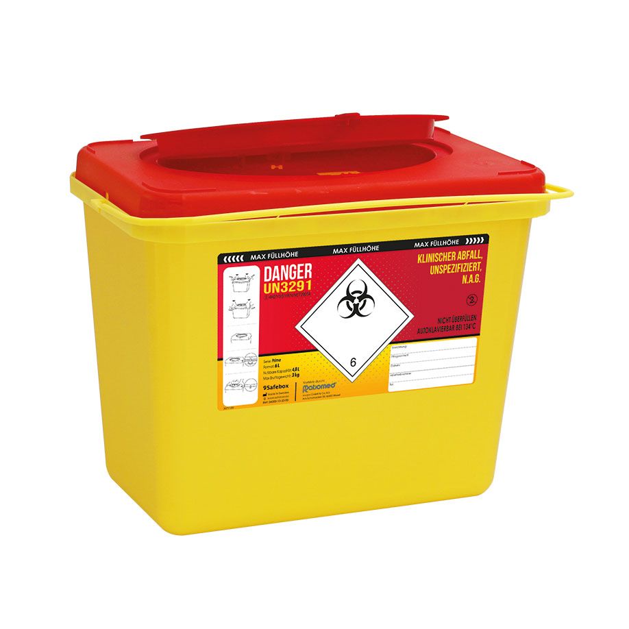 Kanülenabwurfbehälter Safe-Box, 6 Liter Produktbild Kanülenabwurfbehälter Safe-Box, 6 Liter