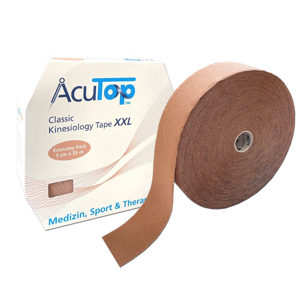 AcuTop® Classic Kinesiology Tape, 5 cm x 35 m, beige Produktbild AcuTop® Classic Kinesiology Tape, 5 cm x 35 m, beige