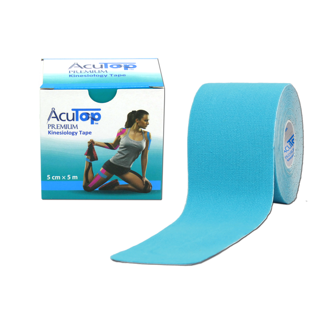AcuTop® Premium Kinesiology Tape (KoreaTape), 5 cm x 5 m, blau Produktbild AcuTop® Premium Kinesiology Tape (KoreaTape), 5 cm x 5 m, blau