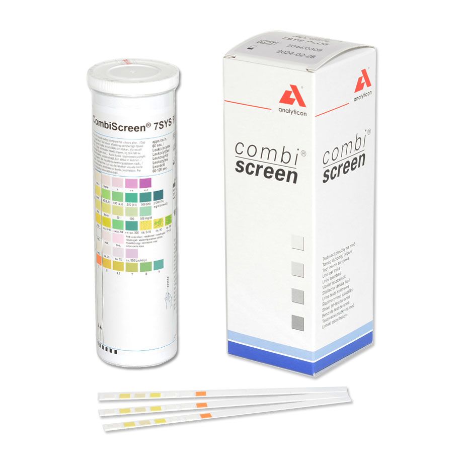 Teststreifen CombiScreen® 7 SYS PLUS, 100 Stück Produktbild Teststreifen CombiScreen® 7 SYS PLUS, 100 Stück