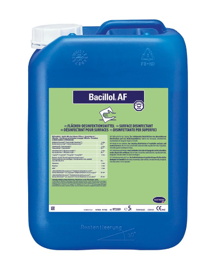 Bacillol® AF Flächendesinfektionsmittel, Kanister 5 Liter Produktbild Bacillol® AF Flächendesinfektionsmittel, Kanister 5 Liter